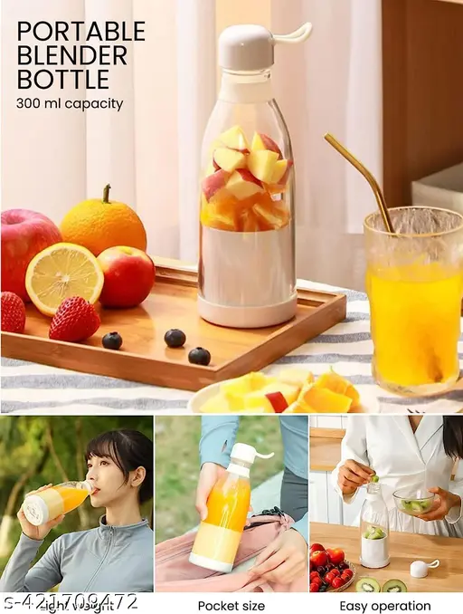 USB Rechargeable Juicer Blender 6 Blades Electric Blender