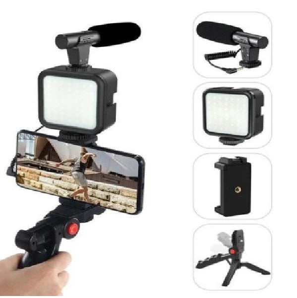 ALL IN ONE AY-49 Vlogging Video Making Kit for Live Streaming Vlogging Self-Portrait Photography, Video Making kit,