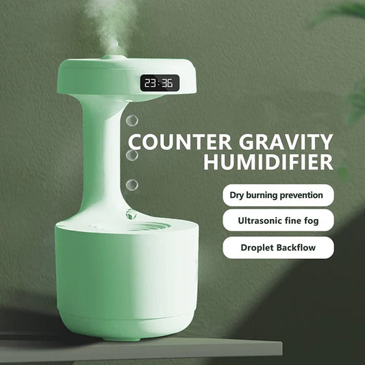 Anti-Gravity Humidifier With Clock