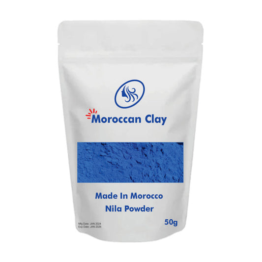 Moroccan blue nila powder  50g for facemask For Skin facemasks to brighten and nourish your skin