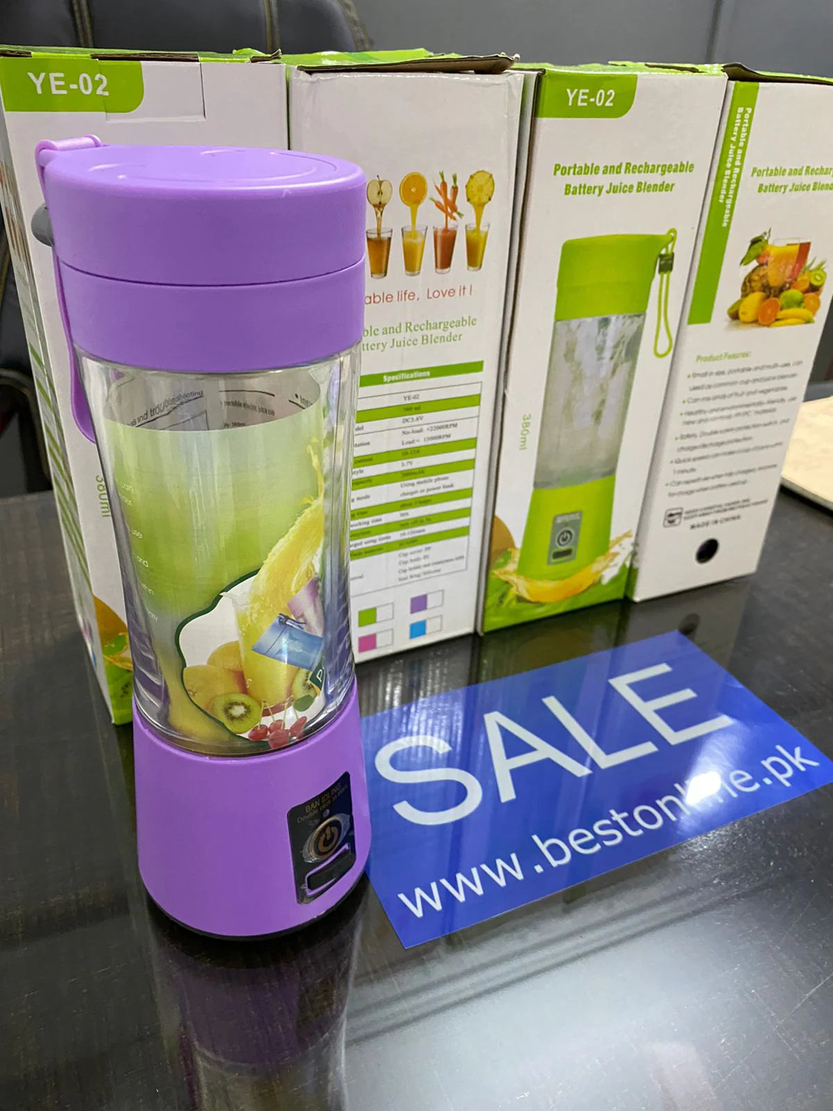 USB Rechargeable Juicer Blender 6 Blades Electric Blender