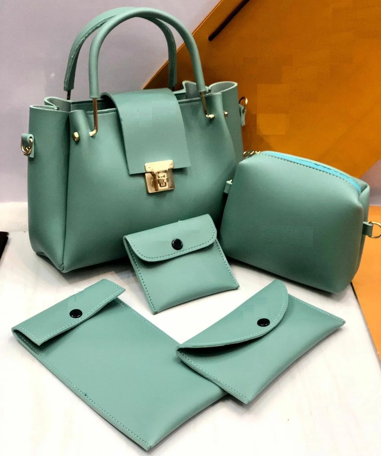 5 pieces ladies hand bag new design