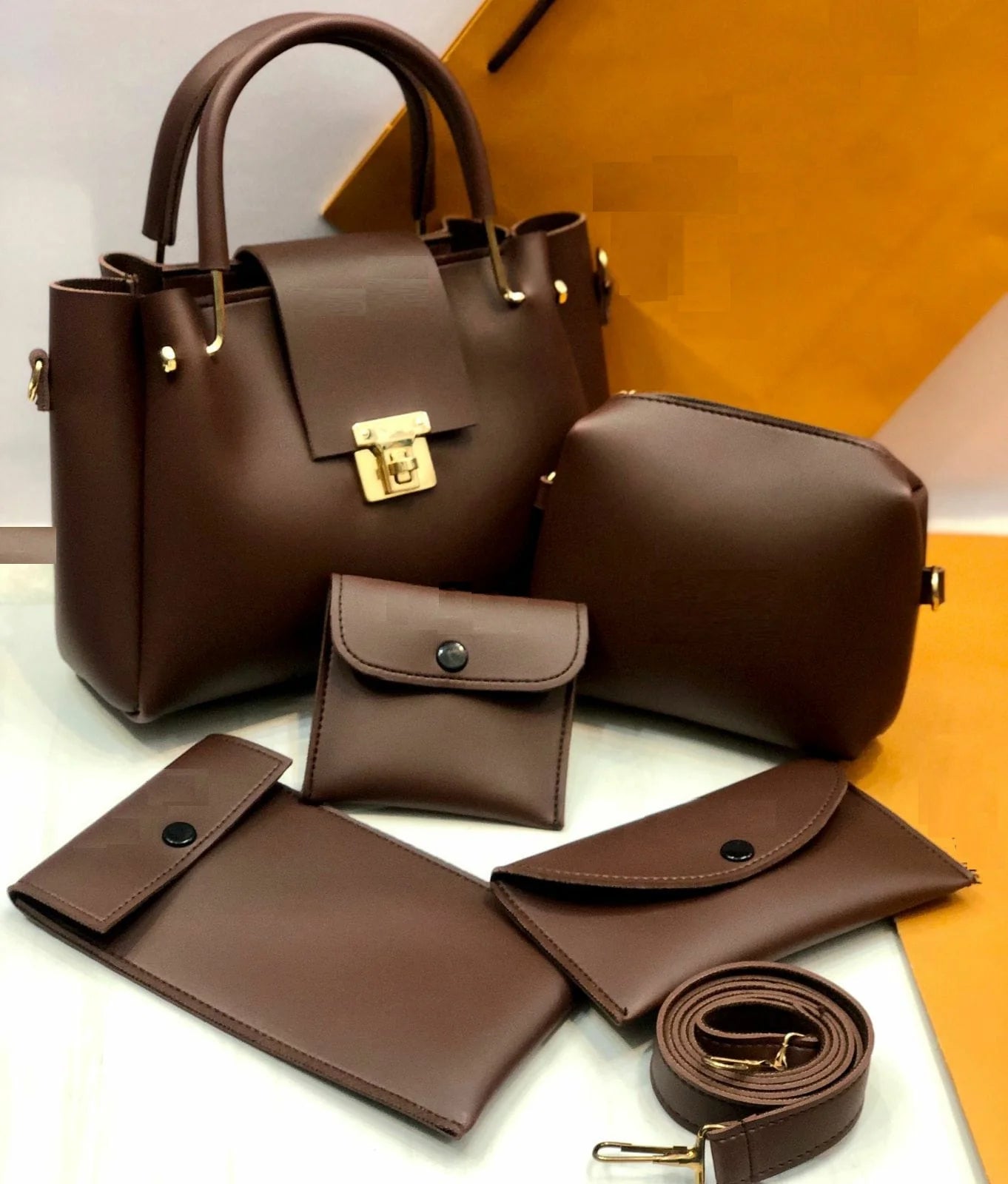 5 pieces ladies hand bag new design