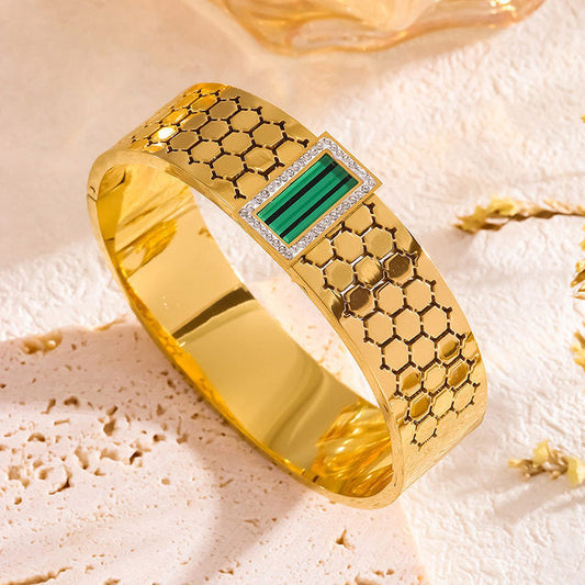 Green handcuff